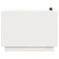 Boîtes de rangement et couvercles 3pcs Blanc Bois massif de pin