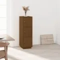 Buffet haut Marron miel 34x40x108,5 cm Bois massif de pin