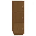 Buffet haut Marron miel 34x40x108,5 cm Bois massif de pin