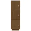 Buffet haut Marron miel 34x40x108,5 cm Bois massif de pin