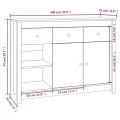 Buffet 100x35x74 cm Bois massif de pin