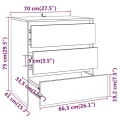 Buffets 2 pcs Chêne sonoma Bois d'ingénierie