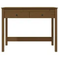 Bureau avec tiroirs Marron miel 100x50x78 cm Bois massif de pin