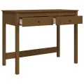 Bureau avec tiroirs Marron miel 100x50x78 cm Bois massif de pin