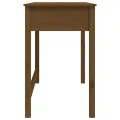 Bureau avec tiroirs Marron miel 100x50x78 cm Bois massif de pin