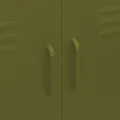 Armoire de rangement Vert olive 80x35x101,5 cm Acier