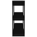 Bibliothèque/Séparateur de pièce Noir 100x30x87 cm