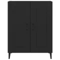 Buffet Noir 69,5x34x90 cm Bois d'ingénierie
