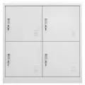 Armoire à casiers Gris clair 90x45x92,5 cm Acier