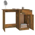 Bureau Chêne fumé 100x50x76 cm Bois d'ingénierie