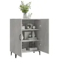 Buffet Gris béton 70x34x90 cm Bois d'ingénierie