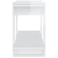 Bibliothèque Blanc brillant 100x30x51 cm Bois d'ingénierie