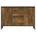 Buffet Chêne fumé 104x35x70 cm Bois d'ingénierie