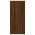Bibliothèque/Buffet Chêne fumé 66x30x98 cm Bois d'ingénierie