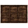 Bibliothèque/Buffet Chêne fumé 66x30x98 cm Bois d'ingénierie