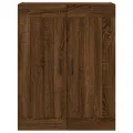 Armoires murales 2 pcs chêne marron bois d'ingénierie
