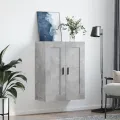Armoire murale gris béton 69,5x34x90 cm bois d'ingénierie