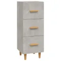 Buffet Gris béton 34,5x34x90 cm Bois d'ingénierie