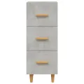 Buffet Gris béton 34,5x34x90 cm Bois d'ingénierie