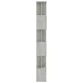 Bibliothèque/Séparateur de pièce Gris béton 80x24x192 cm