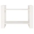 Bibliothèque/Séparateur de pièce Blanc 80x35x56,5 cm Pin solide