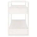Bibliothèque/Séparateur de pièce Blanc 80x35x56,5 cm Pin solide