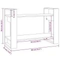 Bibliothèque/Séparateur de pièce Blanc 80x35x56,5 cm Pin solide