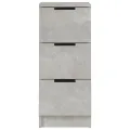 Buffets 2 pcs Gris béton 30x30x70 cm Bois d'ingénierie