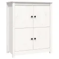 Buffet Blanc 83x41,5x100 cm Bois massif de pin