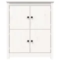Buffet Blanc 83x41,5x100 cm Bois massif de pin