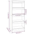 Bibliothèque/Cloison Blanc 60x30x135 cm Bois d'ingénierie