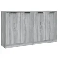 Buffets 2 pcs Sonoma gris 60x30x70 cm Bois d'ingénierie