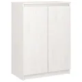 Buffet Blanc 60x36x84 cm Bois de pin massif