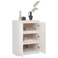 Buffet Blanc 60x36x84 cm Bois de pin massif