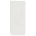 Buffet Blanc 60x36x84 cm Bois de pin massif