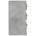 Buffet gris béton 36x35,5x67,5 cm bois d'ingénierie