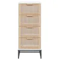 Buffet haut blanc 40x30x95 cm bois d'ingénierie