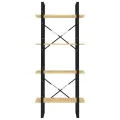 Bibliothèque à 4 niveaux 60x30x140 cm Bois de pin massif