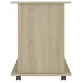 Armoire à roulettes Chêne sonoma 60x45x60 cm Aggloméré