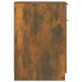 Armoire de bureau Chêne fumé 33,5x50x75 cm Bois d'ingénierie