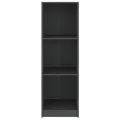 Bibliothèque/Séparateur de pièce Gris 36x33x110 cm Pin massif