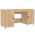 Bureau chêne sonoma 140x50x75 cm bois d'ingénierie