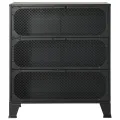 Armoires de rangement 2 pcs Gris 72x36x82 cm Métal et MDF