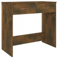 Bureau Chêne fumé 80x40x75 cm Bois d'ingénierie