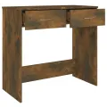 Bureau Chêne fumé 80x40x75 cm Bois d'ingénierie