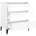Buffet Blanc 60x35x70 cm Bois d'ingénierie