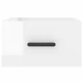 Tables de chevet murales 2 pcs blanc brillant 35x35x20 cm