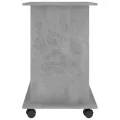 Bureau d'ordinateur Gris béton 80x50x75 cm Aggloméré