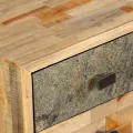 Bureau Teck de récupération massif 110 x 50 x 76 cm