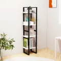 Bibliothèque à 4 niveaux Blanc 40x30x140 cm Bois de pin massif